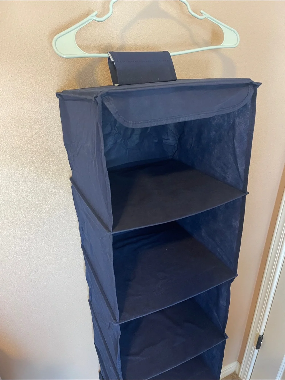 Hanging Fabric Closet Organizer - Navy Blue